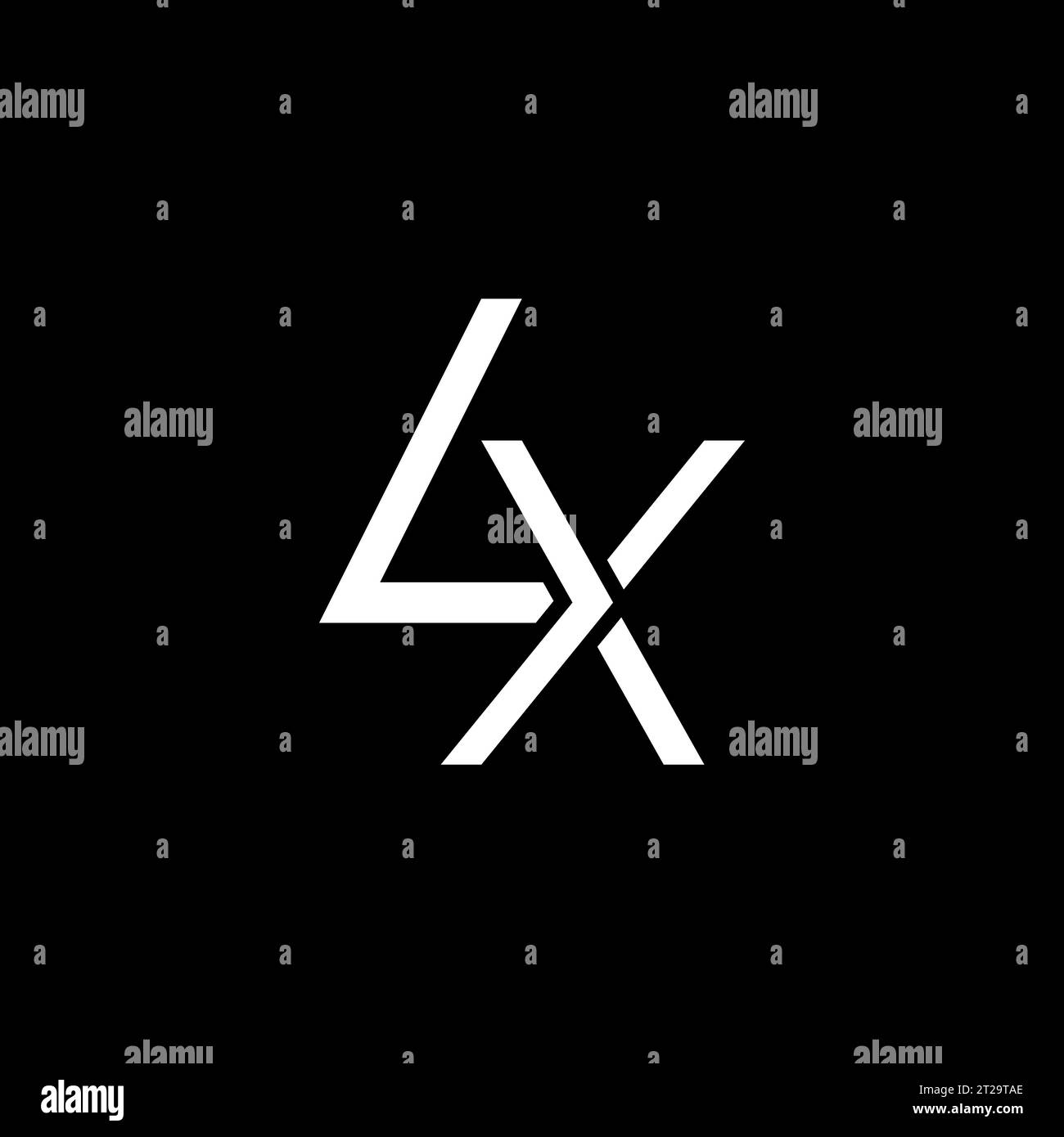 Logo LX, monogramma LX, logo LX iniziale, logo LX lettera, icona, vettore Illustrazione Vettoriale