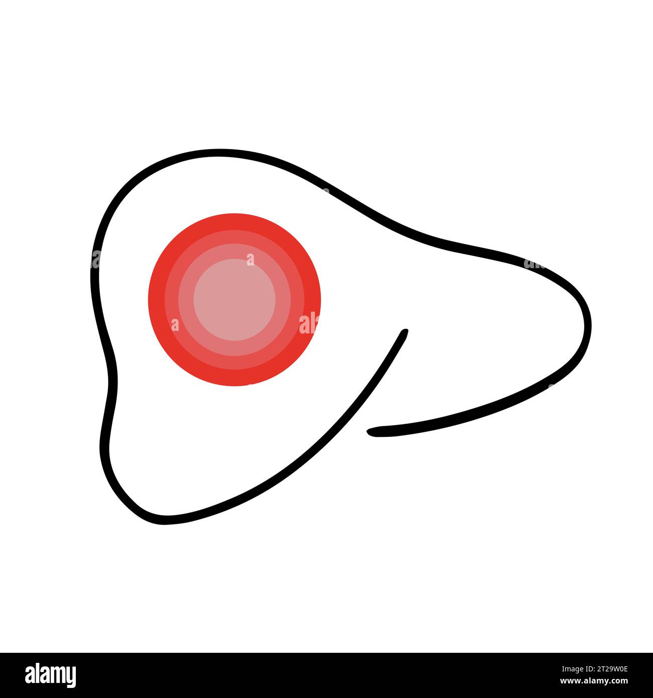 Illustrazione vettoriale isolata del fegato. Esame e trattamento del fegato. Consultazione di un gastroenterologo. Malattie del fegato. Illustrazione Vettoriale