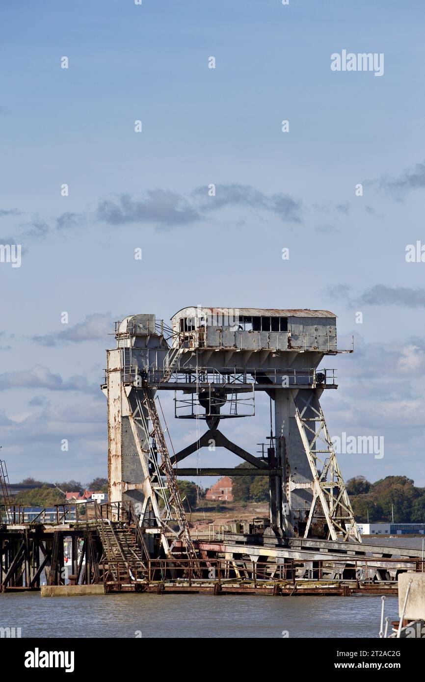 Attracco dei traghetti Harwich Train Ferry Foto Stock