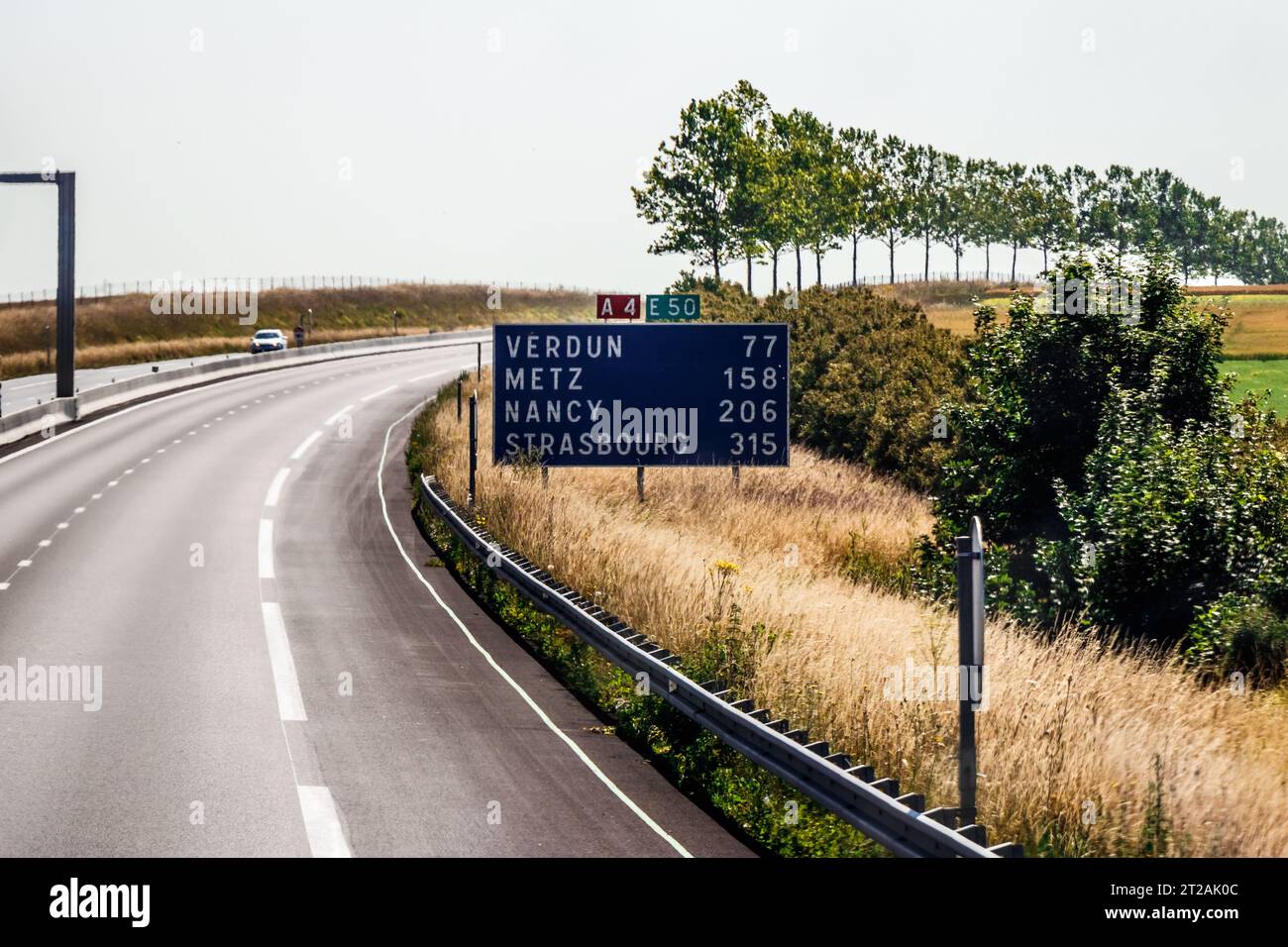 Sulla strada per Strasburgo passando per Verdum, Metz e Nancy Foto Stock