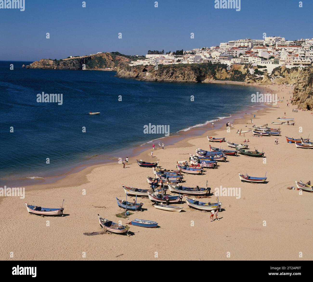 Portogallo. Faro. Algarve. Albufeira. Praia dos Pescadores (Spiaggia dei pescatori). Foto Stock