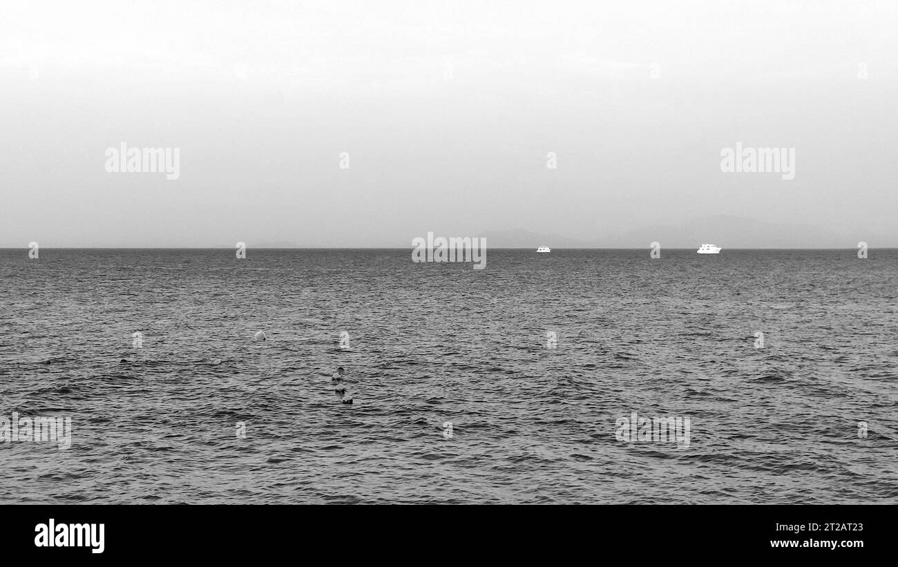 Mare rosso in estate, sfondo Egitto carta da parati, mare marino Foto Stock