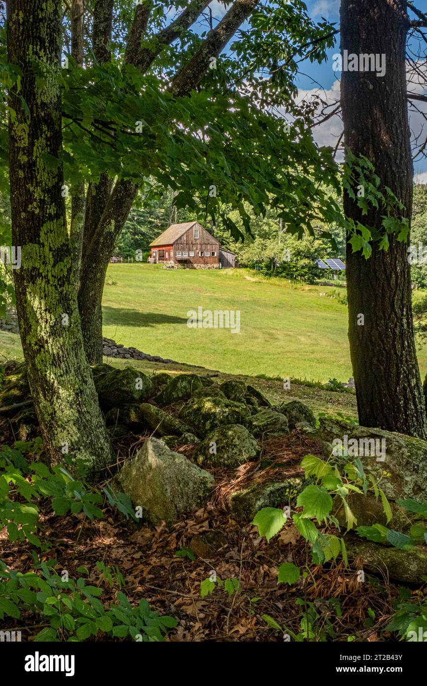 Nuova fattoria di Salem che vende sidro fatto in casa utilizzando mele del loro frutteto Foto Stock