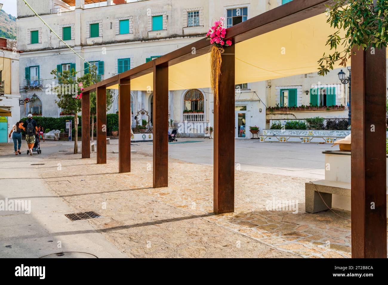 ANACAPRI, CAPRI, ITALIA - 19 SETTEMBRE 2023: Anacapri è uno dei due comuni che compongono l'isola di Capri, famosa per il paesaggio aspro Foto Stock