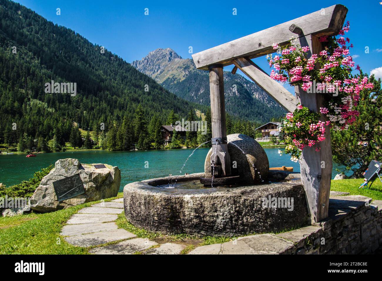 Champex in Vallese in Svizzera Foto Stock