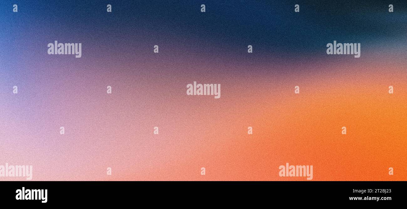 Sfondo granuloso arancione viola effetto rumore astratto banner sfumato rosa rosso blu retro Foto Stock