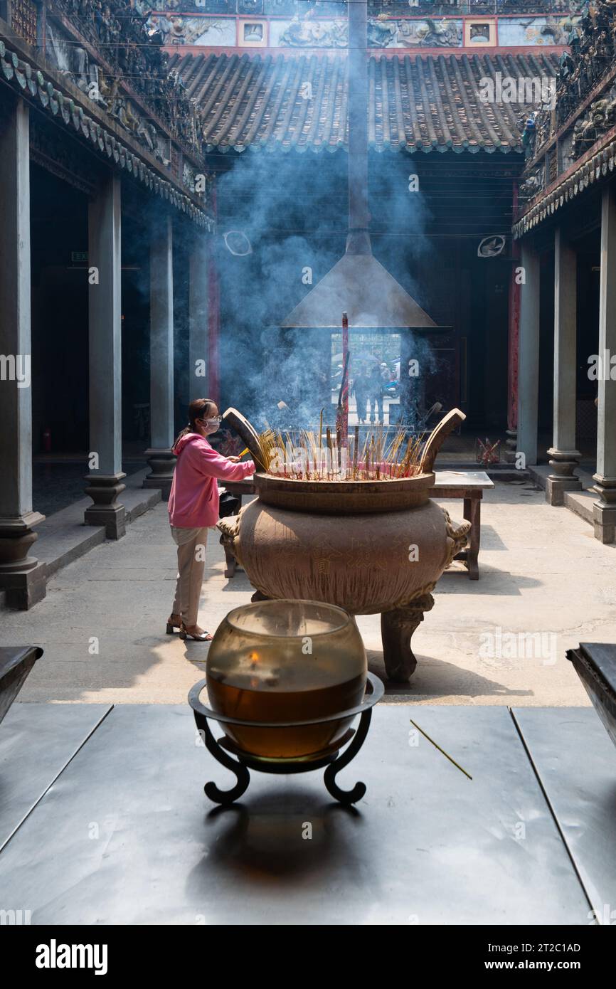 Tempio di BA Thien Hau, ho Chi Minh, Vietnam Foto Stock