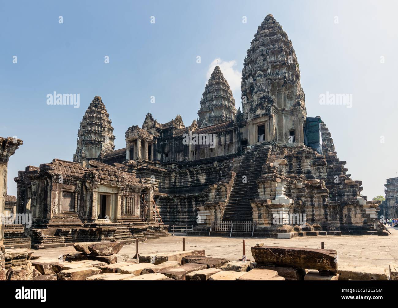 Il centro di Angkor Wat, Cambogia Foto Stock