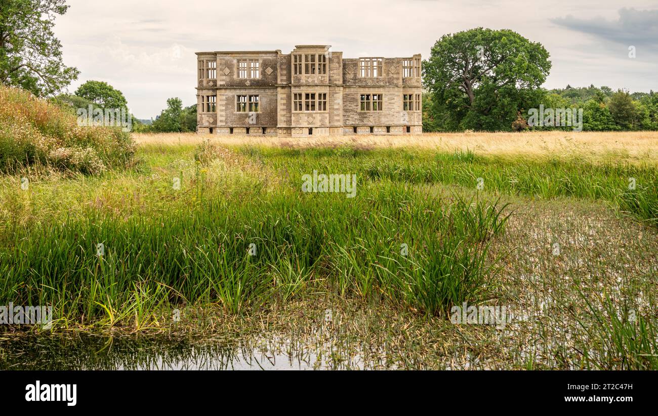 Lyveden, Unfinished Elizabthan Mansion, Northamptonshire, Regno Unito Foto Stock