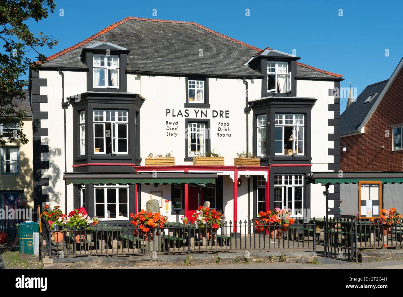 Plas Yn Dre Hotel and Restaurant, High Street, Bala, Gwynedd, Galles del Nord. Foto nel settembre 2023. Foto Stock