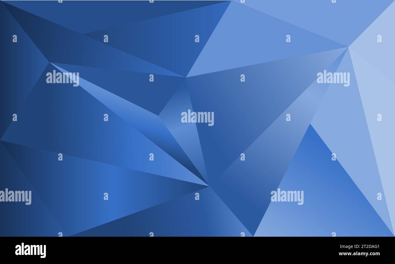 Modello di modello di elemento poligono astratto di sfondo blu lucido. Elegante vettore di design grafico per banner, Web, sfondo, copertina, saluto, digitale Illustrazione Vettoriale