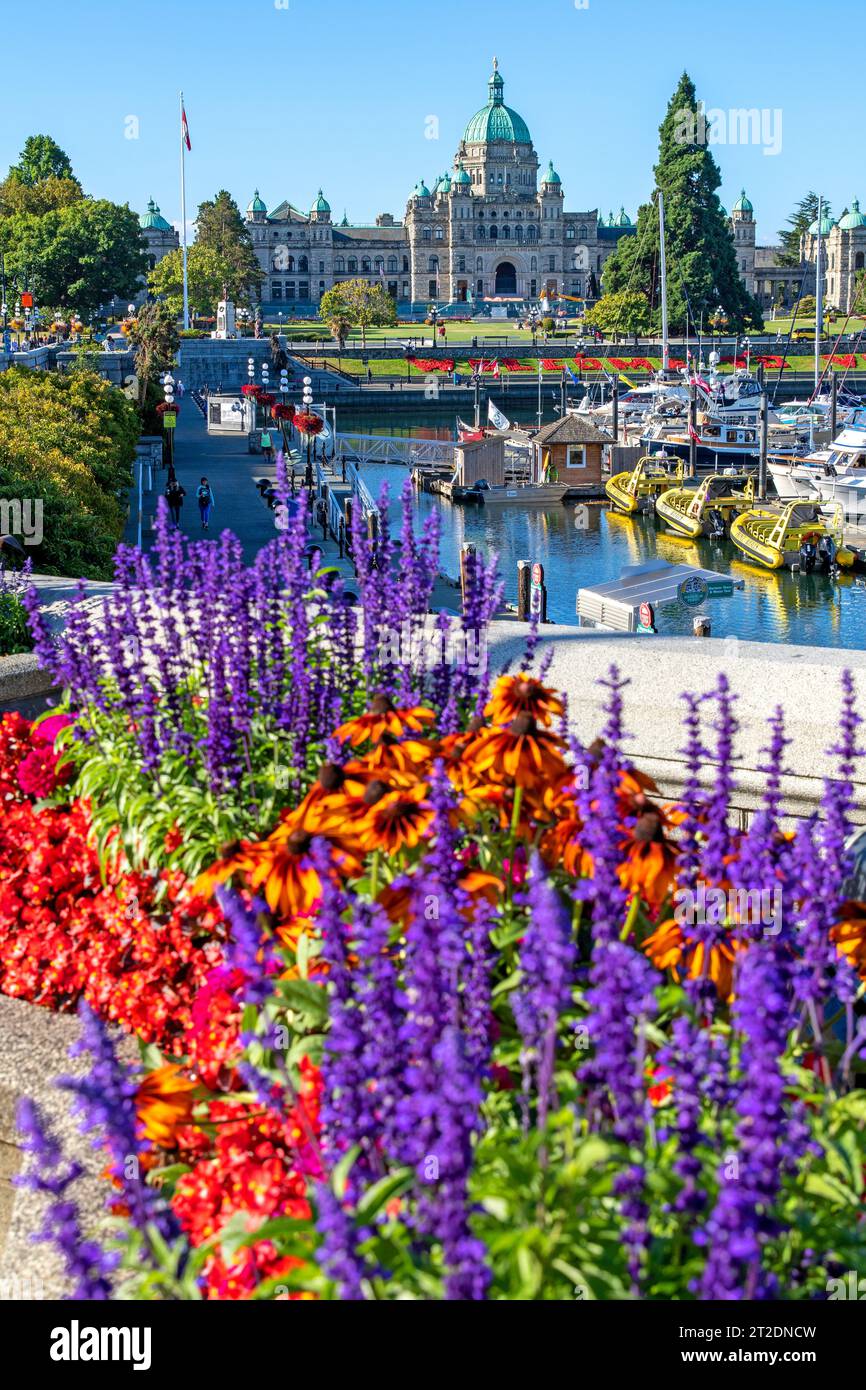 Il Porto Interno di Victoria a Vancouver Island Foto Stock