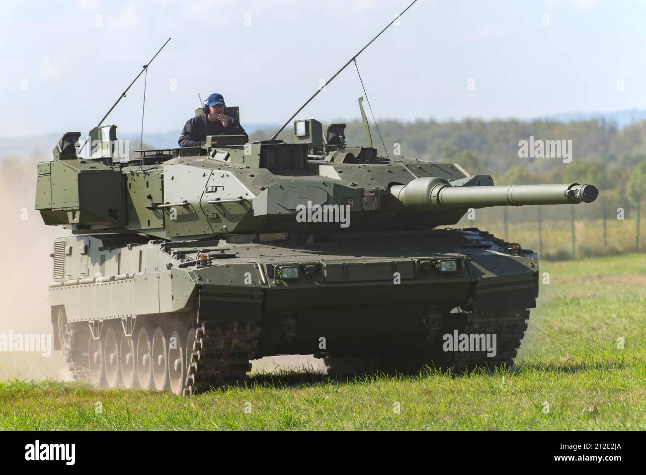 Leopard 2A7V Tank ai NATO Days 2023 a Ostrava, Repubblica Ceca Foto Stock