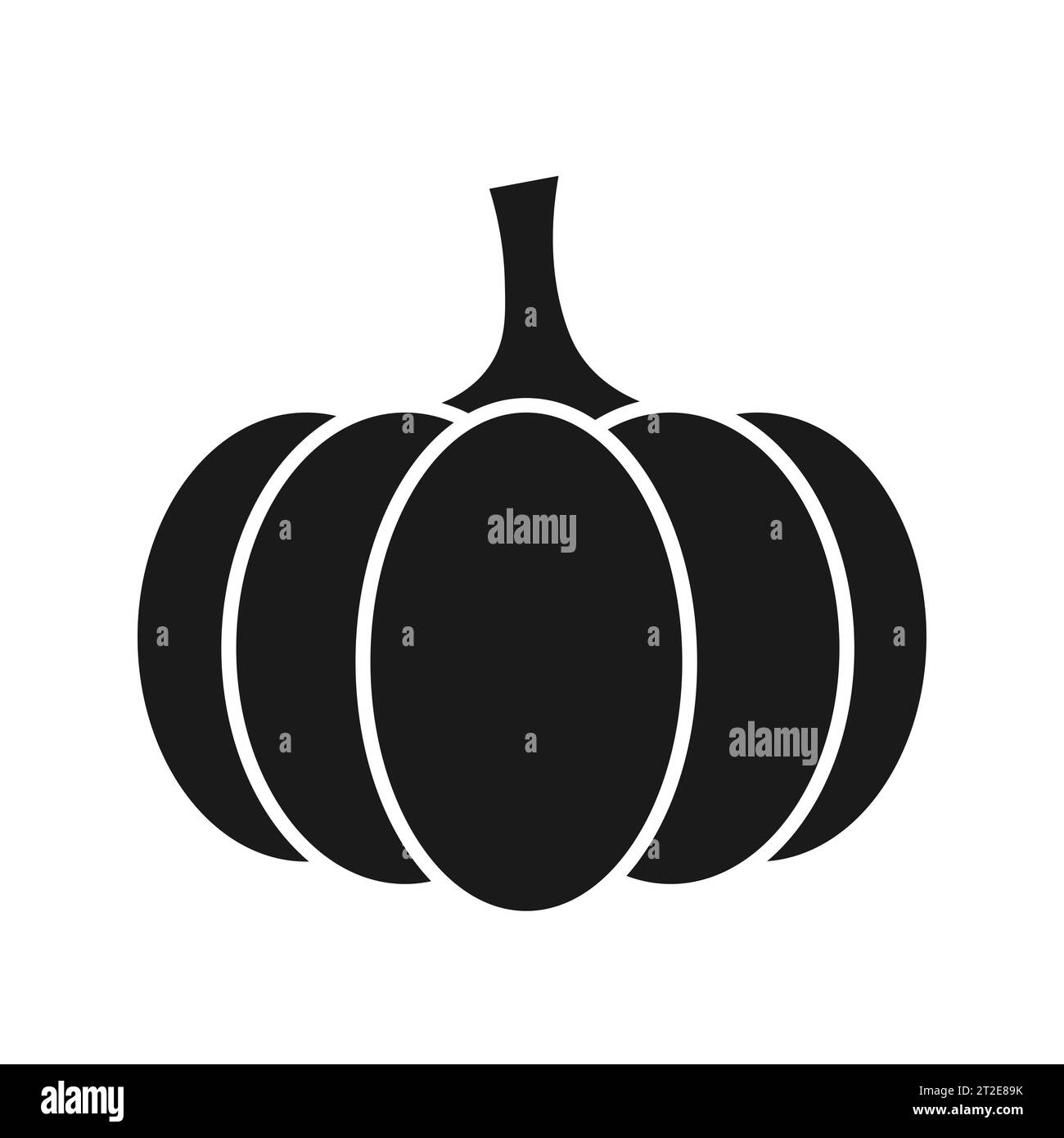 Zucca - squash per Halloween o Thanksgiving piatto vettore colore icona per applicazioni e siti web Illustrazione Vettoriale
