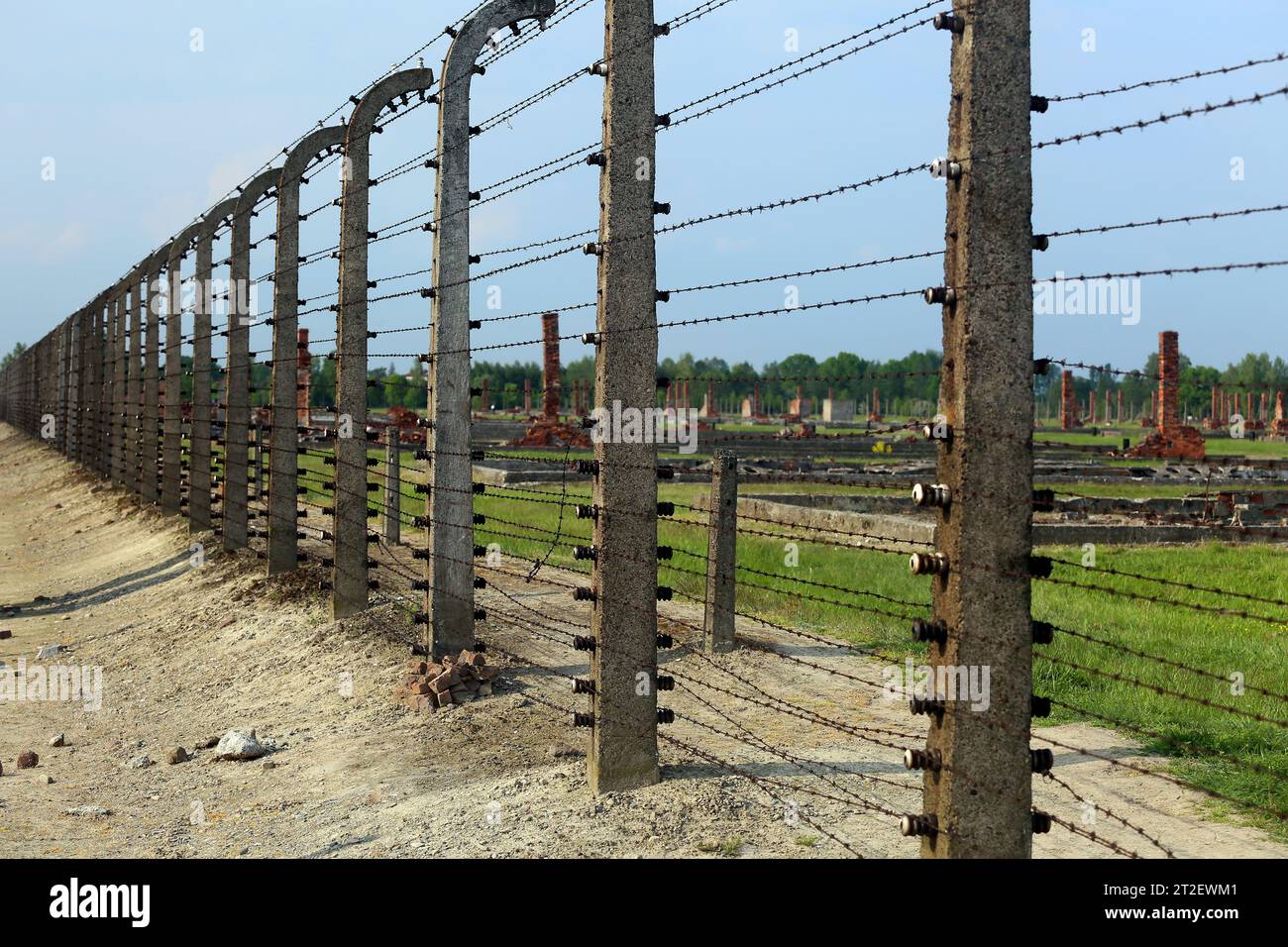 Auschwitz Birkenau, Polonia Foto Stock