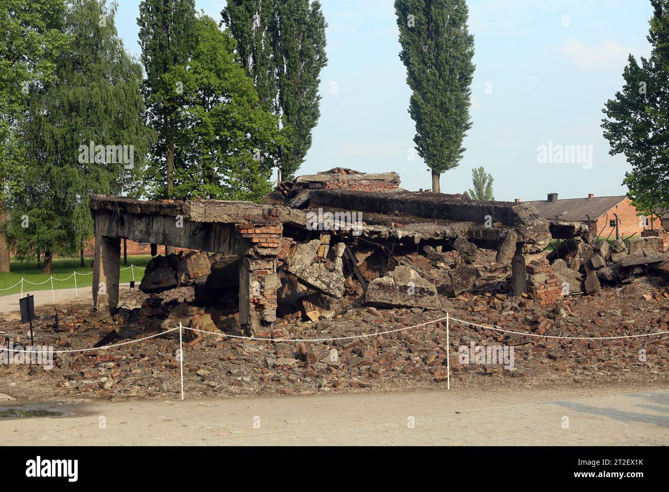 Auschwitz Birkenau, Polonia Foto Stock