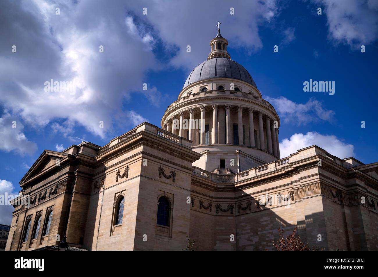 National Hall of Fame Pantheon, Montagne Sainte-Genevieve o Hill of Saint Genoveva, Parigi, Francia Foto Stock