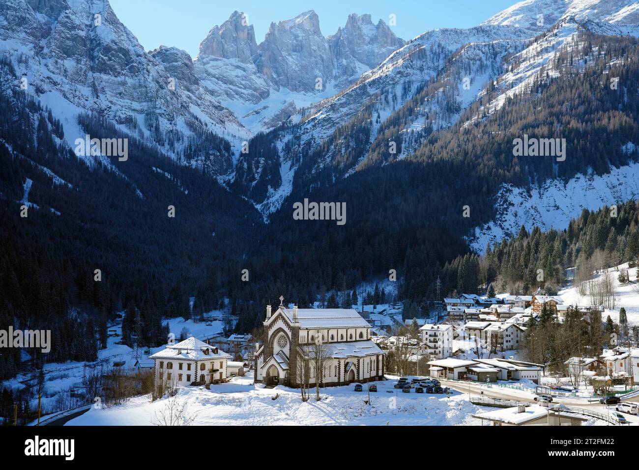 Falcade, Provincia di Belluno, regione Veneto, Italia, Falcade, Veneto, Italia Foto Stock