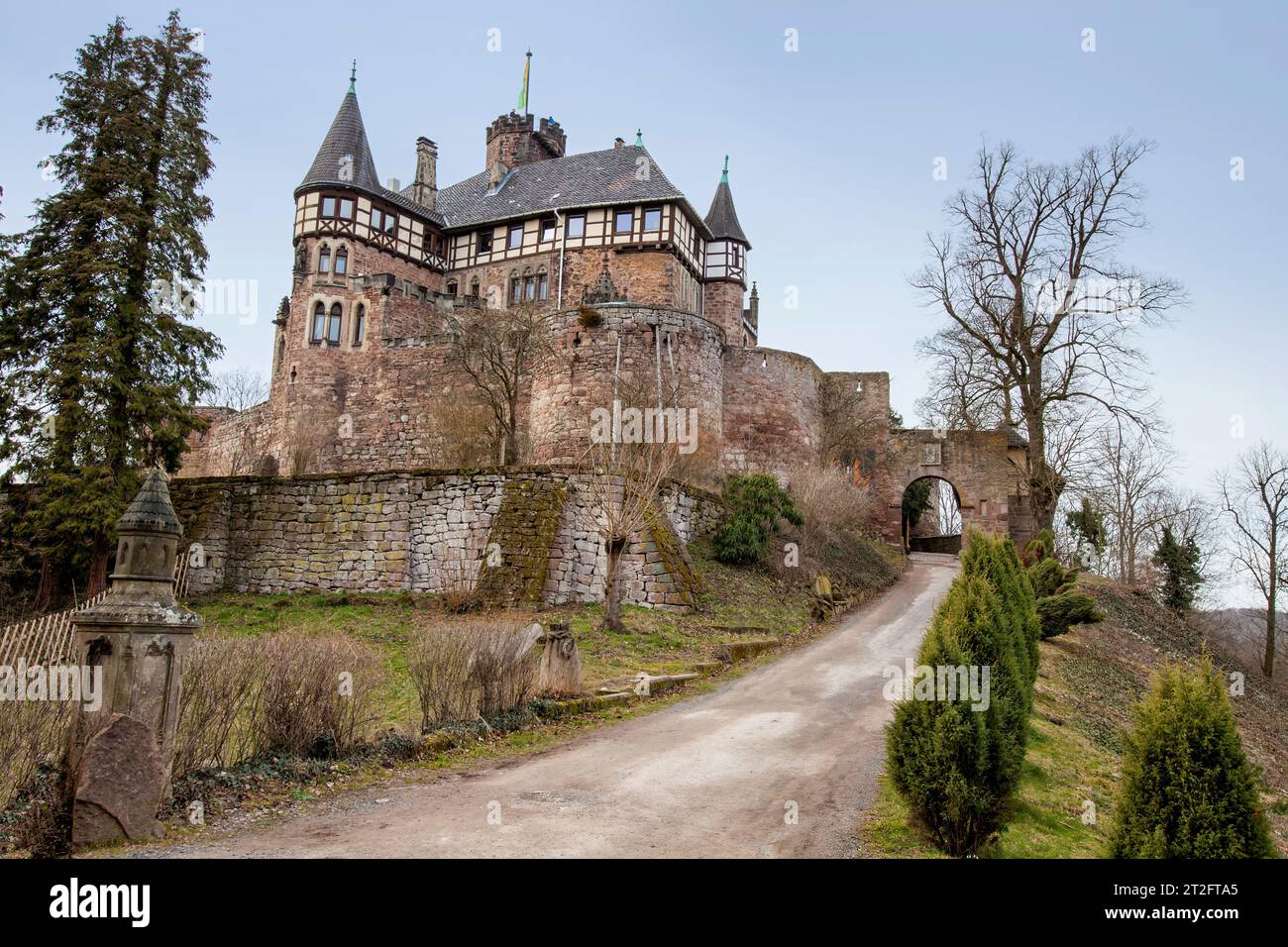 Castello di Berlepsch, vicino a Hübenthal, Witzenhausen, Werra-Meißner-Kreis, Assia, Germania, Europa Foto Stock