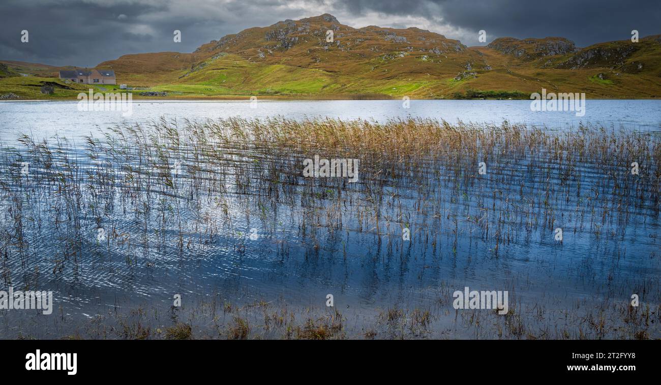 Loch Dailbeag, Isola di Lewis, Ebridi esterne, Scozia Foto Stock