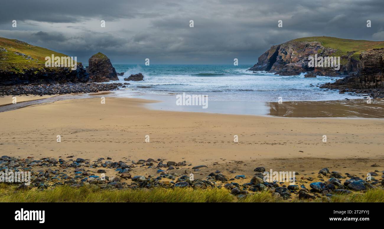 Dailbeag Beach, Isola di Lewis, Ebridi esterne, Scozia Foto Stock