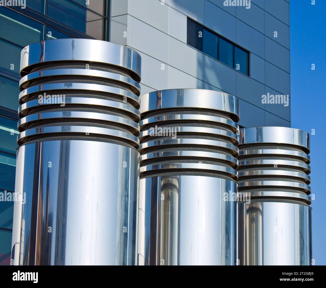 Aria condizionata, aria di scarico Foto Stock