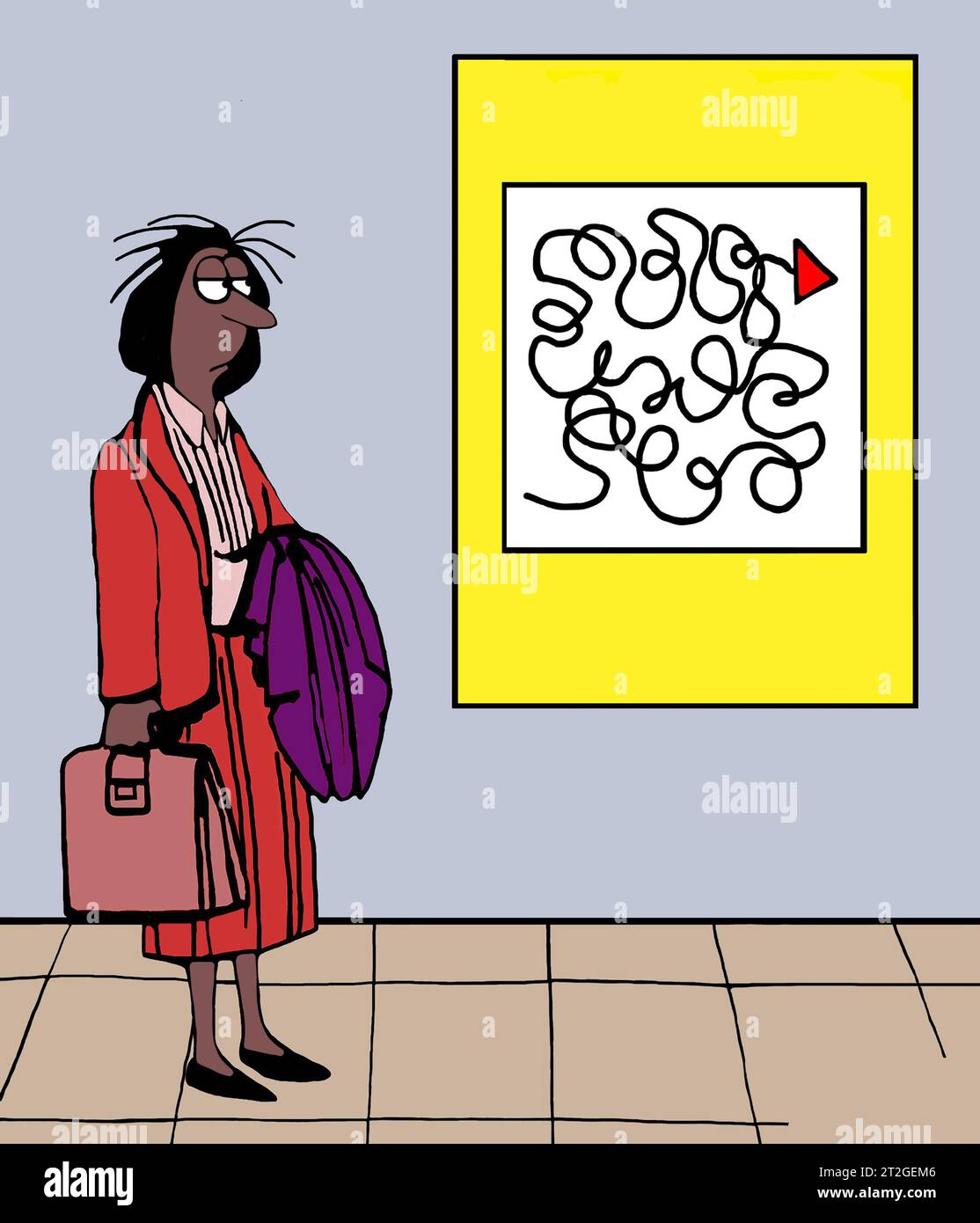 L'dirigente donna afroamericana ha una carriera tortuosa. Foto Stock