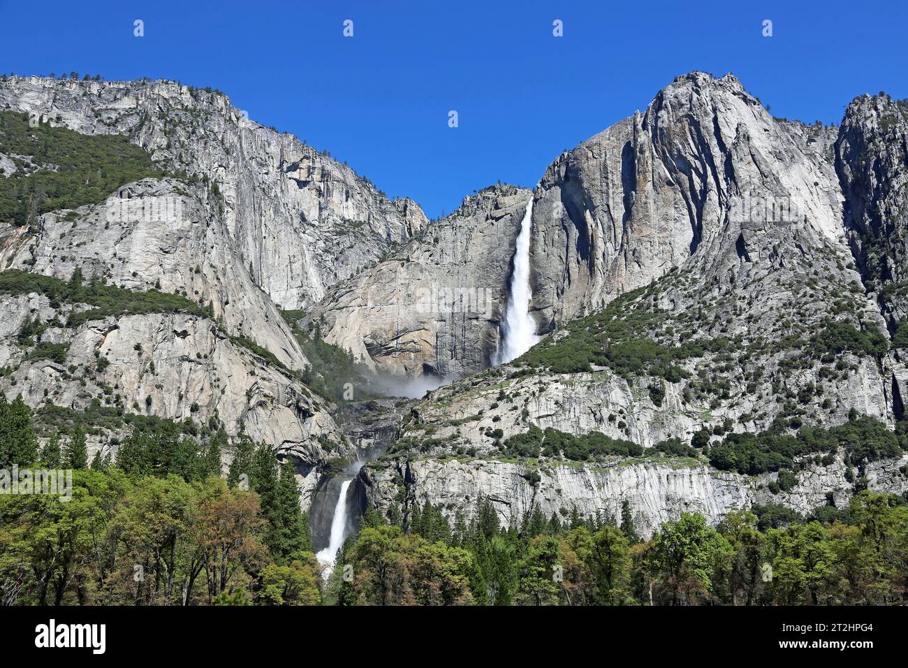 Il parco nazionale di Yosemite Falls - Parco Nazionale di Yosemite in California Foto Stock