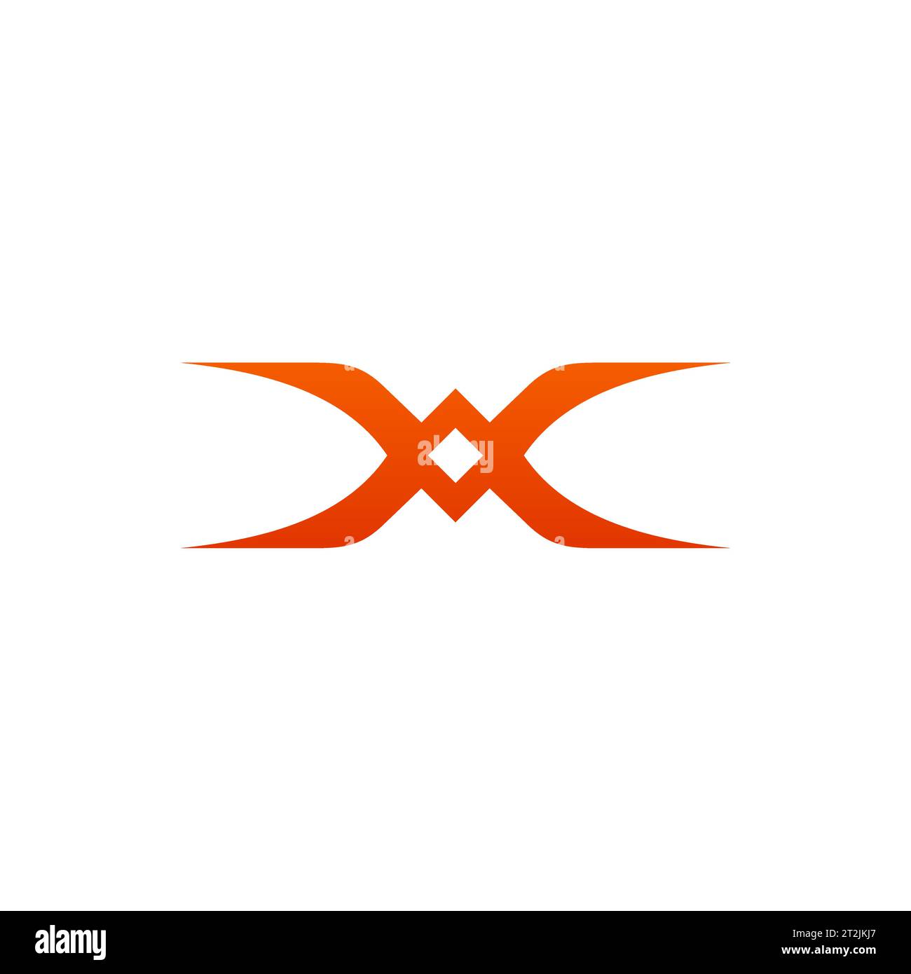 Logo Vector minimalista Letter X. x progetto iniziale Illustrazione Vettoriale