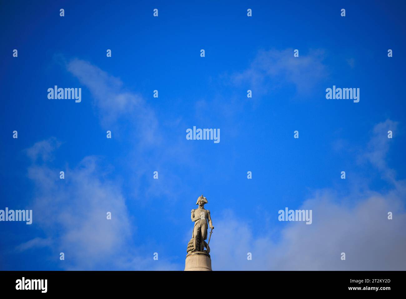 Nelsons Column, Trafalgar Square, Londra Foto Stock