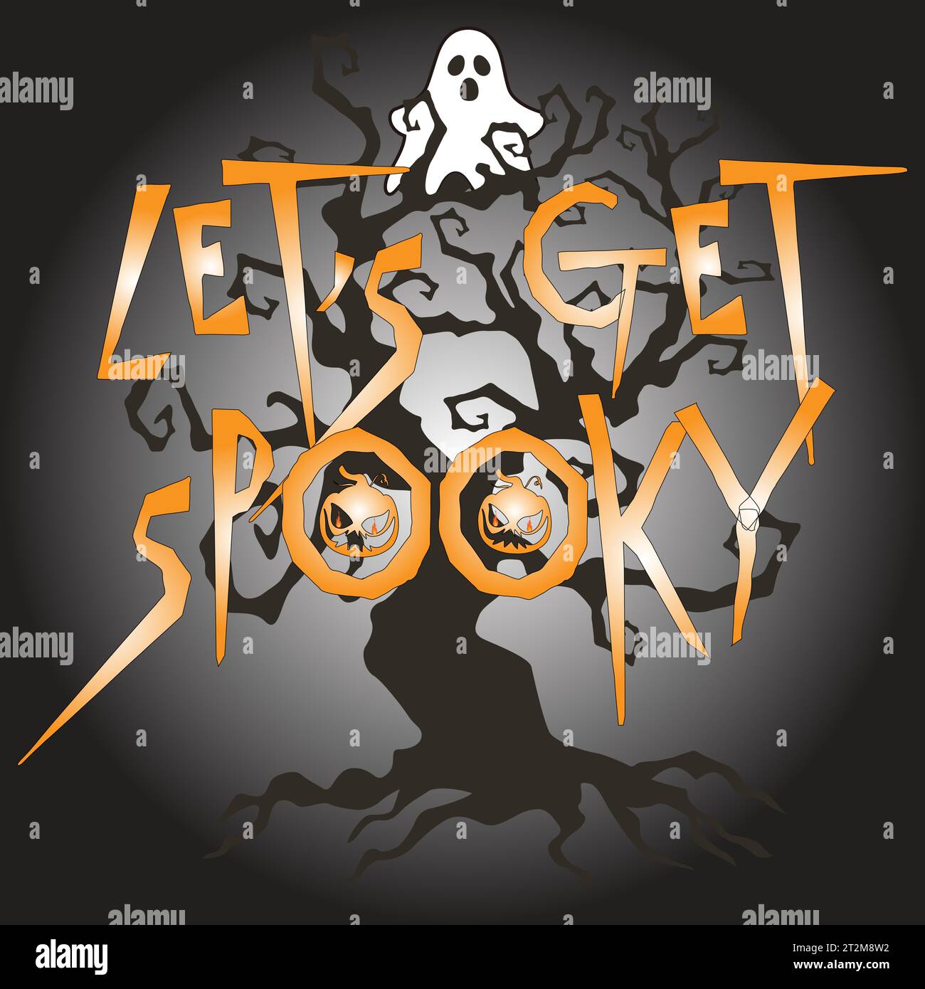 Halloween Horror Spooky Design Illustrazione Vettoriale