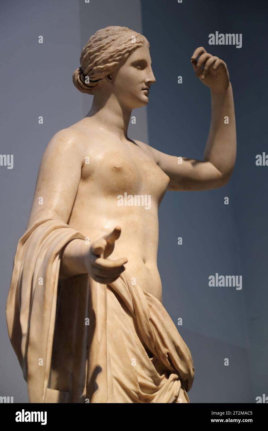 Statua in marmo di Townley Venus presso il British Museum di Londra, Regno Unito Foto Stock
