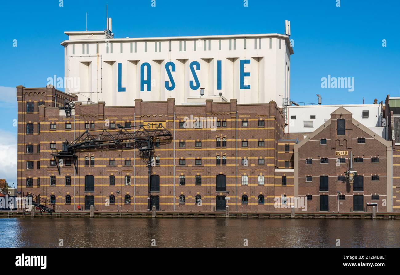 Wormer, Paesi Bassi, 15.10.2023, Lassie Factory, un marchio olandese di prodotti a base di riso, attualmente parte del gruppo alimentare spagnolo Ebro Foods Foto Stock