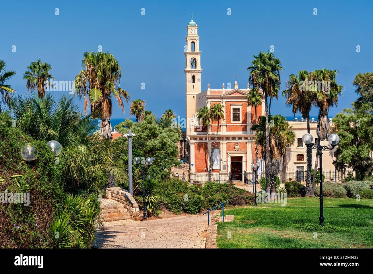 Tel Aviv, Israele - 17 agosto 2023: St Chiesa di Pietro a Jaffa Vecchia, Tel Aviv, Israele Foto Stock