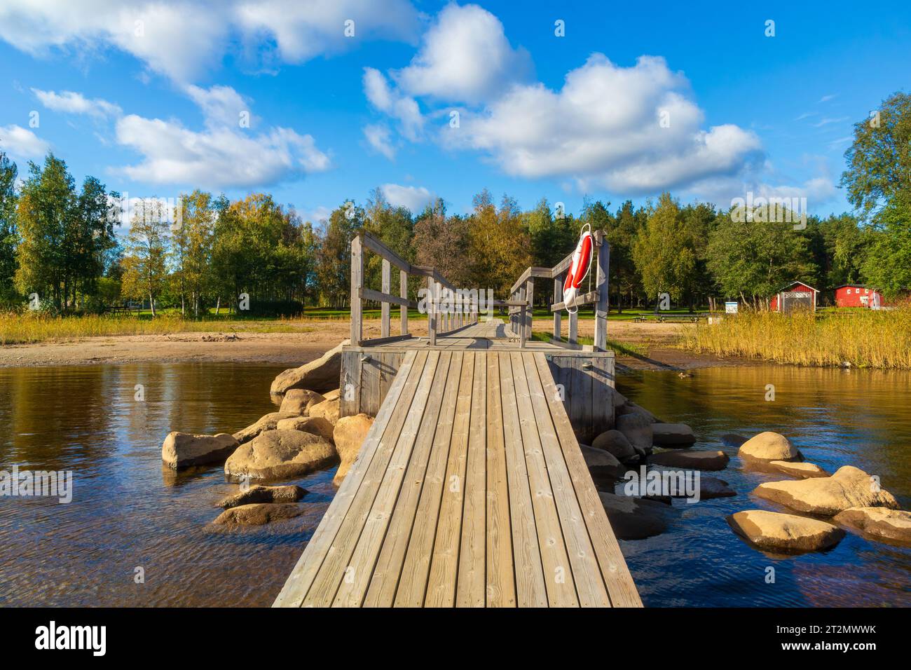 Rilassante paesaggio svedese Foto Stock