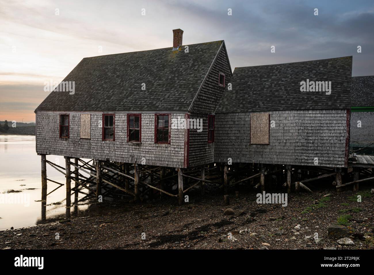 Affumicatoio McCurdy Museum   Lubec, Maine, Stati Uniti d'America Foto Stock