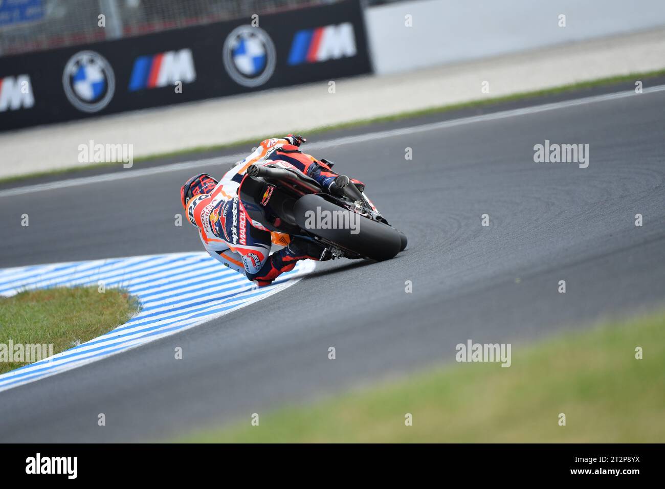 MELBOURNE, AUSTRALIA. 21 ottobre 2023. Guru di Gryfyn Gran Premio motociclistico australiano d'Australia. Lo spagnolo Marc Marquez, il team Repsol Honda durante le qualifiche MotoGP in Australia. Foto: Karl Phillipson/Alamy Live News Foto Stock