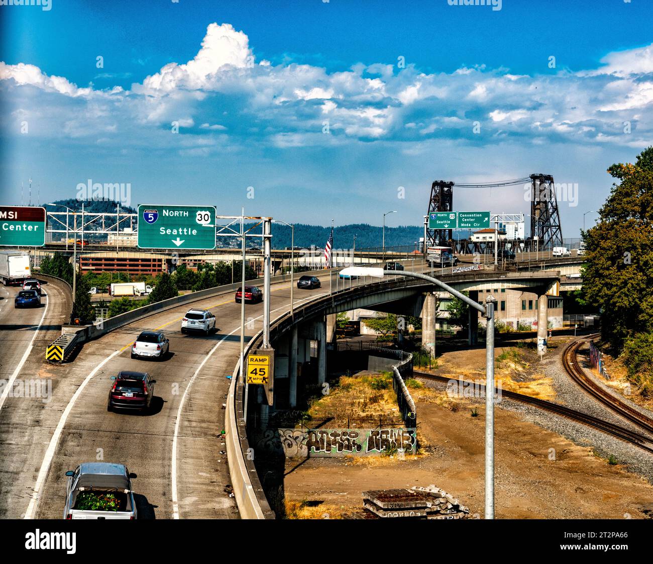 Portland, Oegon, City Scapes Foto Stock