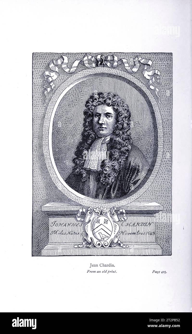 Jean Chardin, illustrazione del XIX secolo Foto Stock