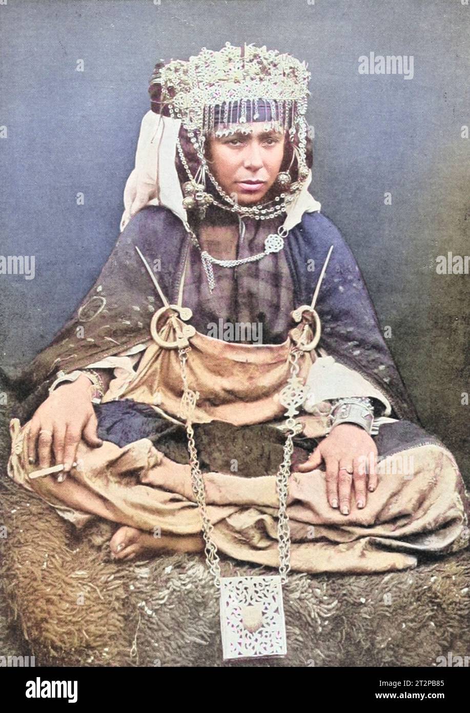 Ouled-Nail Woman, Biskra Foto Stock