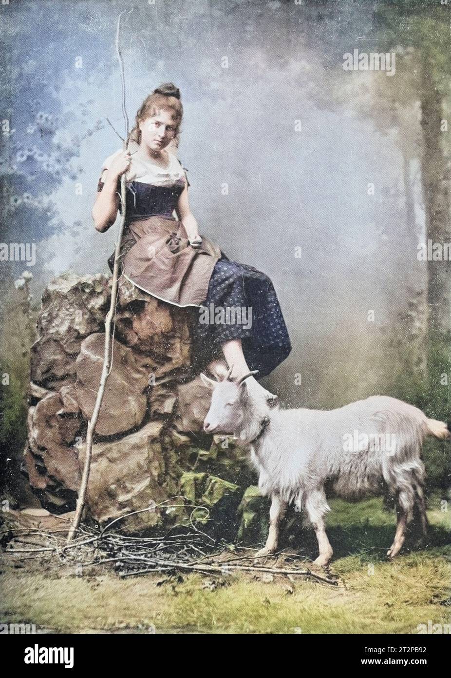 Pastorella italiana Foto Stock