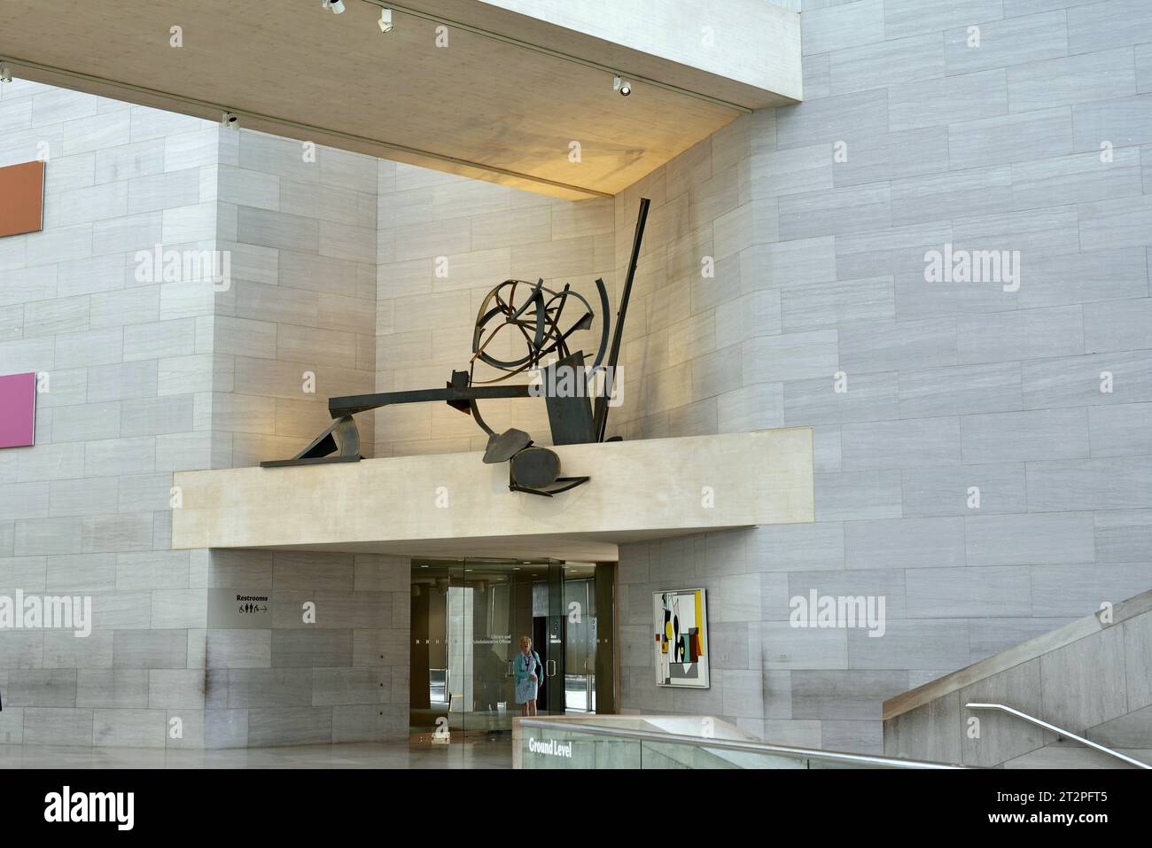 Vista interna della National Gallery of Art; Washington; D.C.; USA Foto Stock