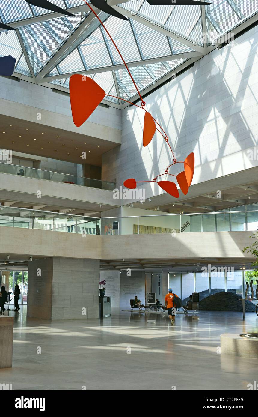 Vista interna della National Gallery of Art; Washington; D.C.; USA Foto Stock