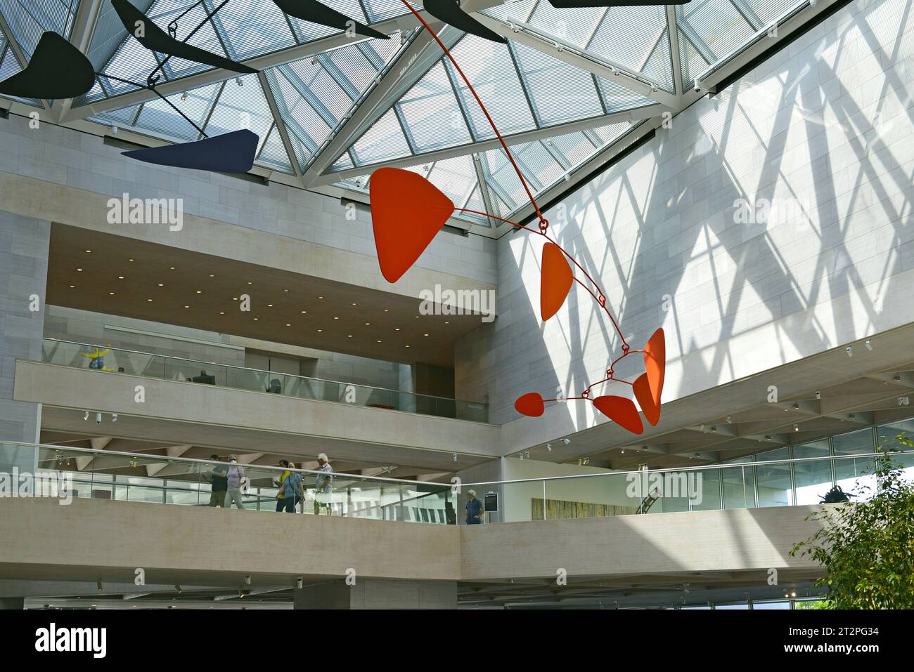 Vista interna della National Gallery of Art; Washington; D.C.; USA Foto Stock