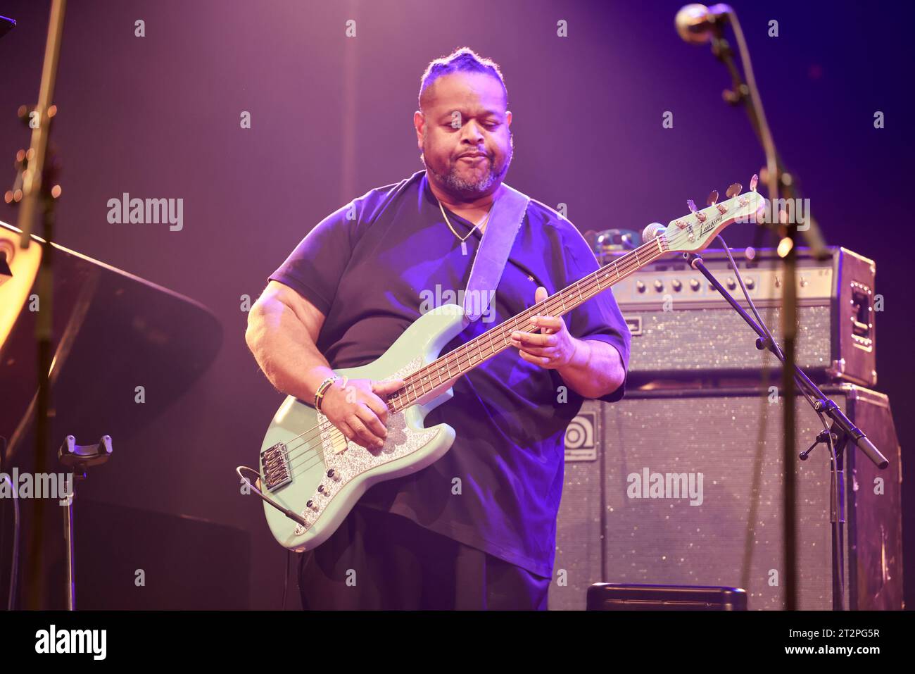 Fred Wesley. Il jazzman e trombonista americano Fred Wesley e i New JB in concerto al festival Éclats d'Email Jazz Édition di Limoges. Line-up: Foto Stock