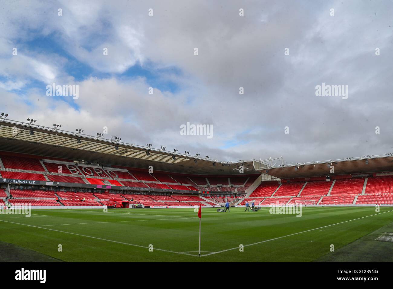 Middlesbrough, Regno Unito. 21 ottobre 2023. Una vista generale all'interno del Riverside Stadium, sede del Middlesbrough in vista della partita del campionato Sky Bet Middlesbrough vs Birmingham City al Riverside Stadium, Middlesbrough, Regno Unito, 21 ottobre 2023 (foto di Gareth Evans/News Images) a Middlesbrough, Regno Unito il 21/10/2023. (Foto di Gareth Evans/News Images/Sipa USA) credito: SIPA USA/Alamy Live News Foto Stock