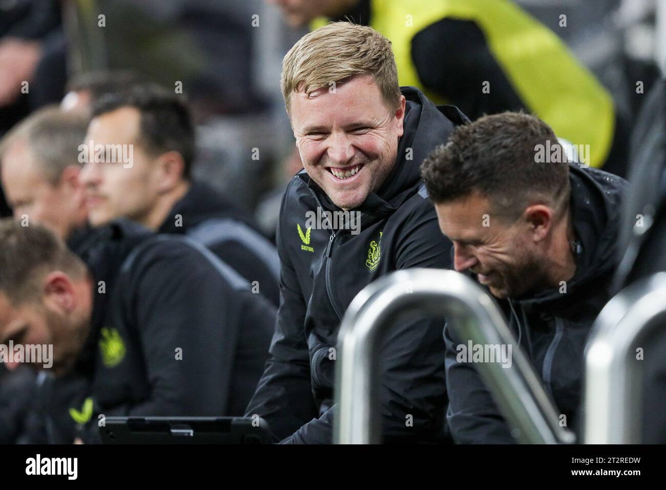 Manager di Newcastle, Eddie Howe - Newcastle United contro Manchester City, Carabao Cup, St James' Park, Newcastle upon Tyne, Regno Unito - 27 settembre 2023 solo per uso editoriale - si applicano restrizioni DataCo Foto Stock