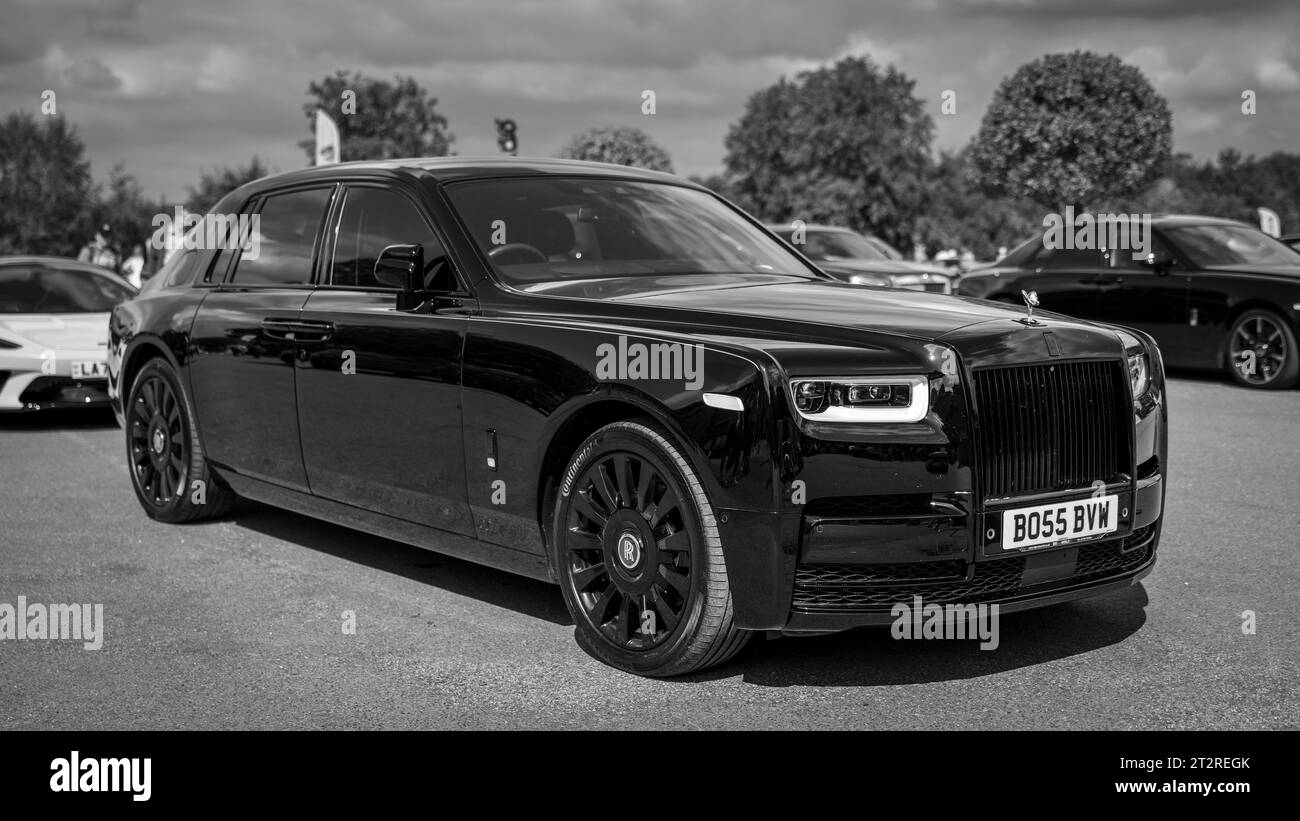 2018 Rolls-Royce Phantom. In mostra al Salone privato del Concours d'Elégance che si tiene a Blenheim Palace. Foto Stock