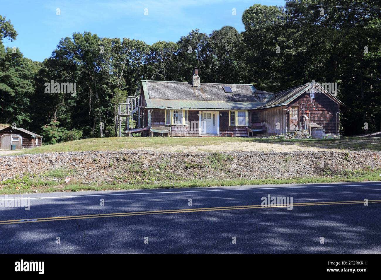 Vecchia casa, Stony Brook NY Foto Stock