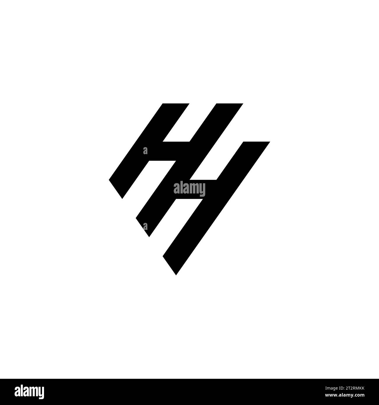 Logo HH, monogramma HH, logo HH iniziale, logo HH lettera, icona, vettore Illustrazione Vettoriale